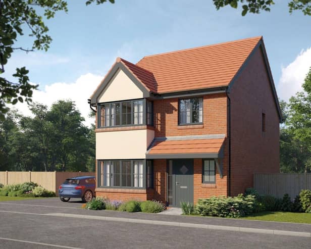 A CGI of the Scrivener house-type at Bellway’s Staverton Lodge development in Daventry