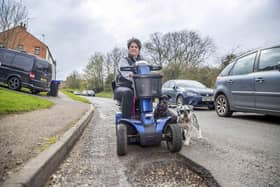 Anna Langton is fed up of potholes in Long Buckby