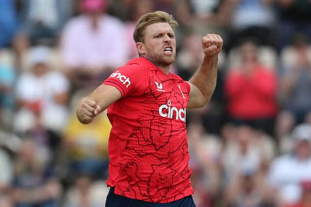 England all-rounder David Willey is back at Northants
