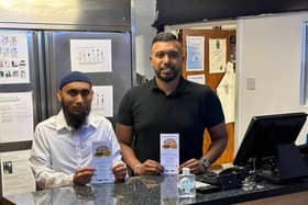 The family-run business owners, Ali Mahib and Abbas Uddin, at Bugbrooke Pizza.
