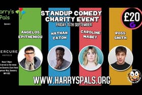 The comedy night is set to take place at the Mercure Court Hotel, in Daventry, on September 15.