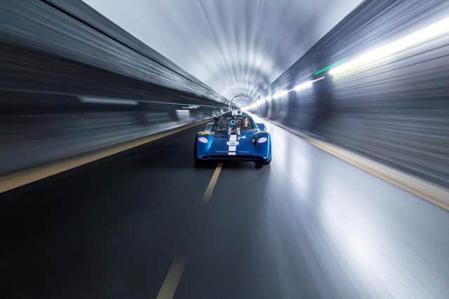 Huayra Pronello Ford racing car was tested and evaluated in the Catesby wind tunnel to better understand its aerodynamic properties.