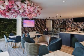 Aurum's Lounge Limited in Watford village is an ‘instagrammable’ coffee lounge during the day and a wine bar. Picture via Rightmove.