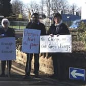 Labour councillors Jamal Alwahabi, Danielle Stone, Enam Haque, and Jane Birch protesting at The Racecourse against the charges
