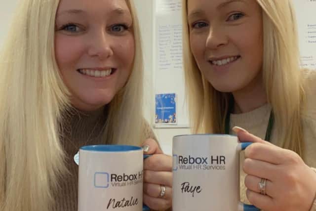 Natalie Ellis and Faye Ramsey from Rebox HR, a multi-award-winning HR consultancy business, pictured together.