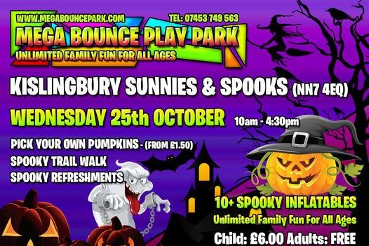 As well as the pumpkin picking and Halloween activities, Sunnies and Spooks in Kislingbury is also set to host a Mega Bounce Play Park on Wednesday October 25. There will be more than 10 'spooky' inflatables.
Adults are free and children are £6 per person.
