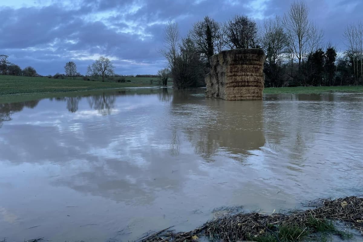 Take a look at pictures of the flooded areas around Daventry after Storm Henk 