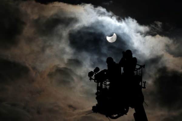 Partial effects of the eclipse will be able to be seen from 1.33pm UK time (Photo: KAZUHIRO NOGI/AFP via Getty Images)