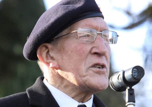 Ted Sharp at the 2014 Remembrance Day parade
