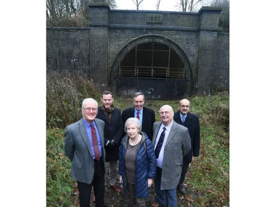 From the left: Ian Bramble (Roger Coy Partnership), Luke Abbott (Roger Coy Partnership), Cllr Liz Griffin (Daventry District Council), Cllr Chris Millar (Daventry District Council), Cllr Colin Poole (Daventry District Council), Gary Underhill (Daventry District Council)