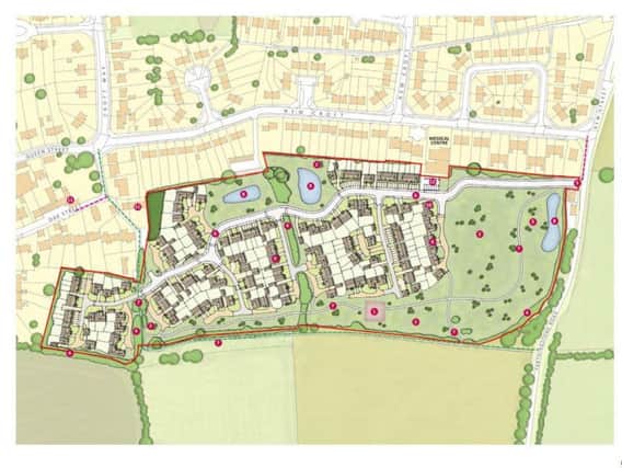 The planned development site as seen in the planning documents submitted to the council in 2014