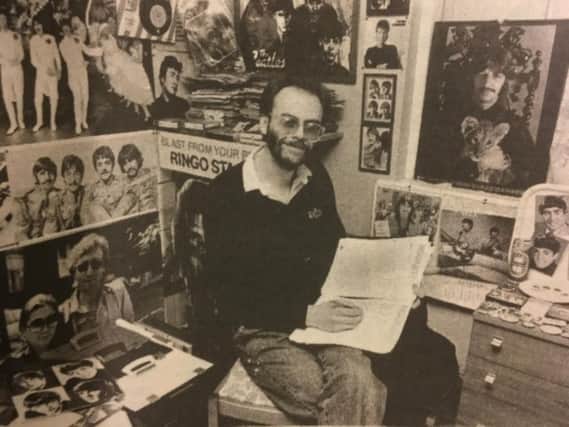 Glynn Fearby in his Beatles bedroom museum