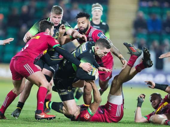 George North played the full 80 minutes for Saints against Harlequins (picture: Kirsty Edmonds)