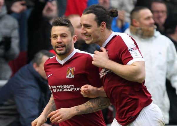 John-Joe O'Toole (right) was 'gutted' to see Marc Richards (left) leave the Cobblers and sign for Swindon Town