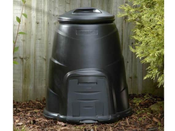 The black 220-litre bins are available on special offer (Picture: getcomposting.com)