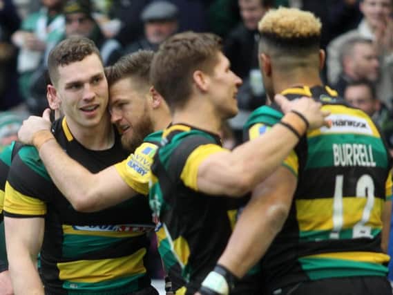George North's most recent Saints appearance came against London Irish on February 17 (picture: Sharon Lucey)