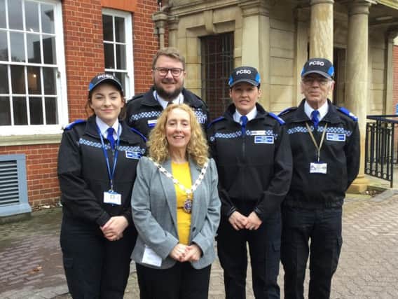 Mia Ball (left) is the newest member of Daventry's PCSO team