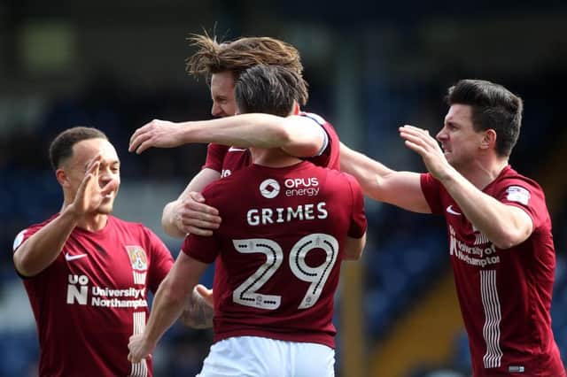 ASSIST KING: Matt Grimes now has 10 assists to his name after creating two of Northampton's three goals on Saturday, only four players in League One have more this season. Pictures: Sharon Lucey
