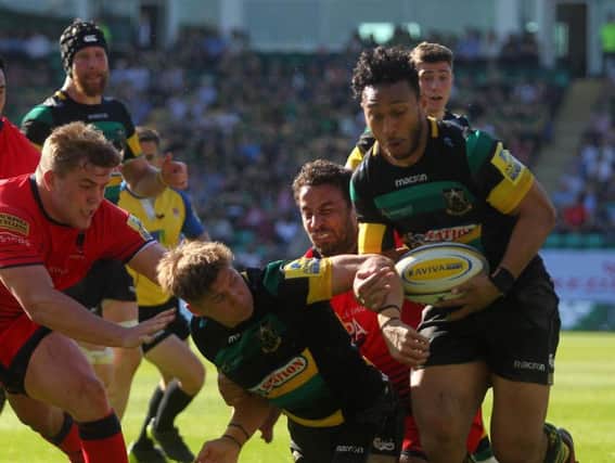 Nafi Tuitavake scored in Saints' final-day win against Worcester (picture: Sharon Lucey)