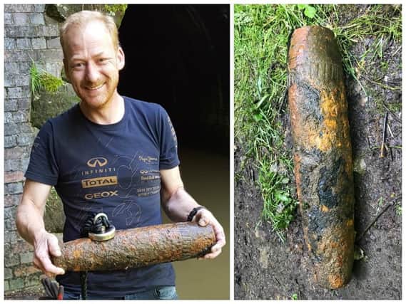 World War II bomb found in Northamptonshire canal unearthed by