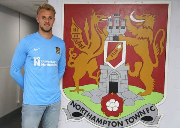 NEW SIGNING - goalkeeper Lwis Ward has joined the Cobblers on a season-long loan (Picture: Pete Norton)