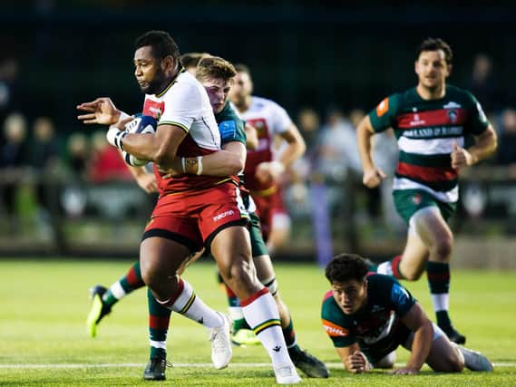 Taqele Naiyaravoro made his first appearance in Northampton colours (pictures: Kirsty Edmonds)
