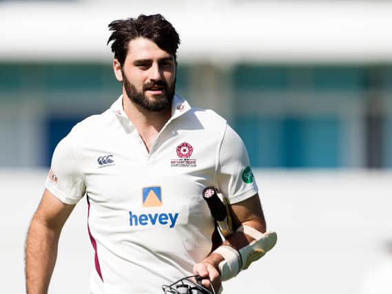 Brett Hutton will be in the middle for Northants at the start of day three (picture: Kirsty Edmonds)