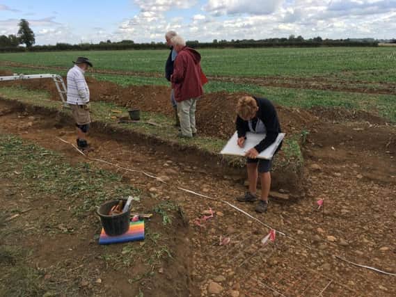 The group are excavating a site off the B4036