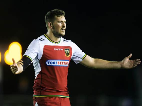 Andy Symons made his first appearance in Northampton colours in a Wanderers game against Leicester and he has since played twice for Saints (picture: Kirsty Edmonds)