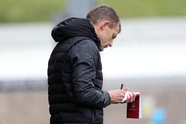 TAKING NOTE: Dean Austin cut an often frustrated figure on the touchline during Saturday's goalless draw. Pictures: Sharon Lucey