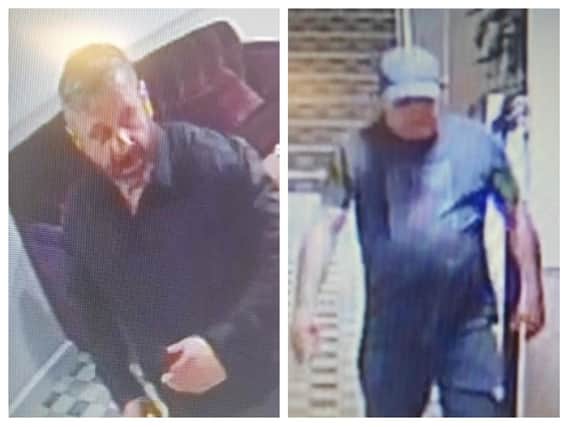 Northamptonshire Police hasreleased CCTV images of two men they wish to speak to in relation to theburglaries