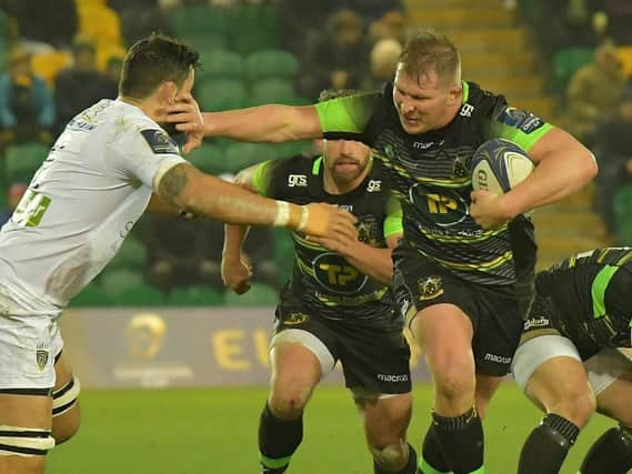 Dylan Hartley's Saints saw off Clermont at Franklin's Gardens in January (picture: Dave Ikin)