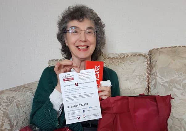 May Whiting from the Care and Repair Warm at Home service is supporting the winter campaign