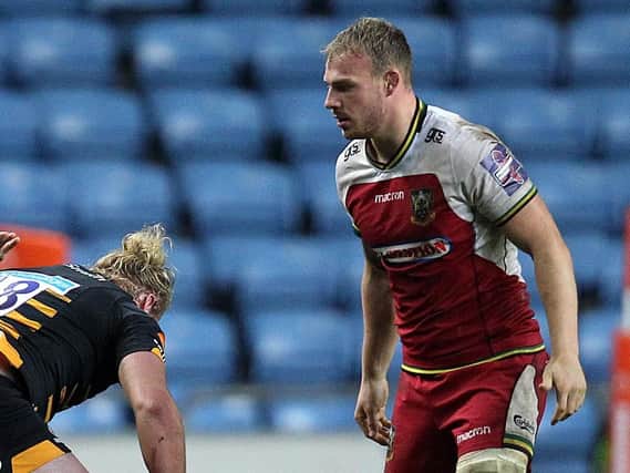 Mitch Eadie scored a crucial late try for Saints at the Ricoh Arena on Sunday (picture: Sharon Lucey)