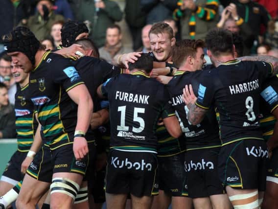 Saints produced a superb team performance as they beat Wasps (pictures: Sharon Lucey)