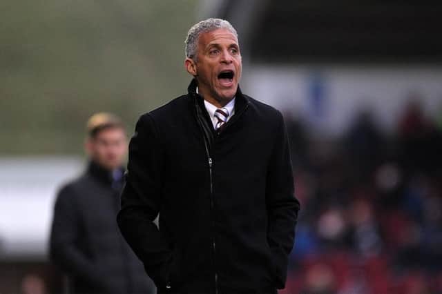 Keith Curle was not happy with elements of his side's performance on Saturday. Picture: Sharon Lucey