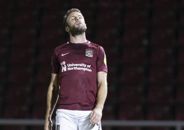 Andy Williams was on target for the Cobblers, but Keith Curle's men were well beaten at Newport County
