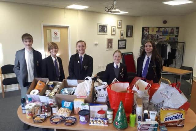 E-Act pupils have been collecting items Daventry pupils