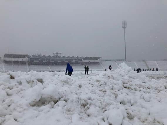 Saints' game at Timisoara Saracens was called off after heavy snow
