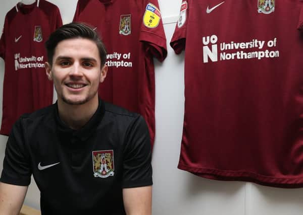 Cobblers loan signing George Cox settles in at the PTS Academy Stadium (Picture: Pete Norton)