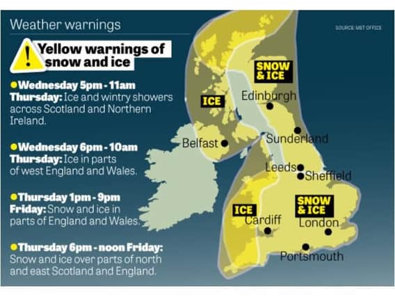 It is expected to be the coldest night of winter so far this evening