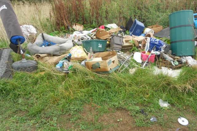 One resident was fined 400 after rubbish they had paid someone to dispose of was found left by the side of a lane between Whilton and Little Brington.