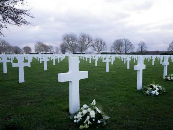 A tiny corner of the vast American Cemetery in Margraten which originally held the remains of more than 20,000 men