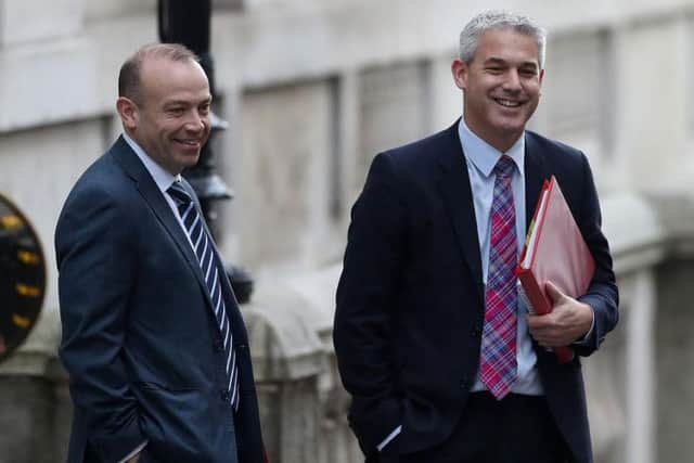 Junior Brexit minister and Daventry MP Chris Heaton-Harris (left) voted in favour of a no deal and against all seven other options