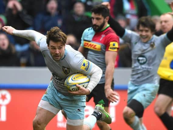 Ben Foden scored a dramatic added-time try when Saints last won at the Stoop, in February 2016