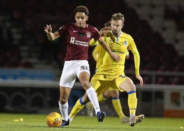Teenager Jay Williams has impressed when called into the Cobblers first team