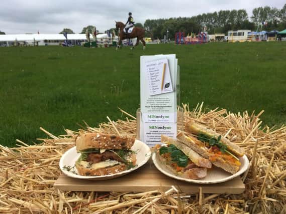 The launch of MINonlyne was celebrated at the Rockingham International Horse Trials and offered visitors a choice of two Northamptonshire sandwiches designed by the Head Chef at Silverstone Circuit Dean Hoddle.