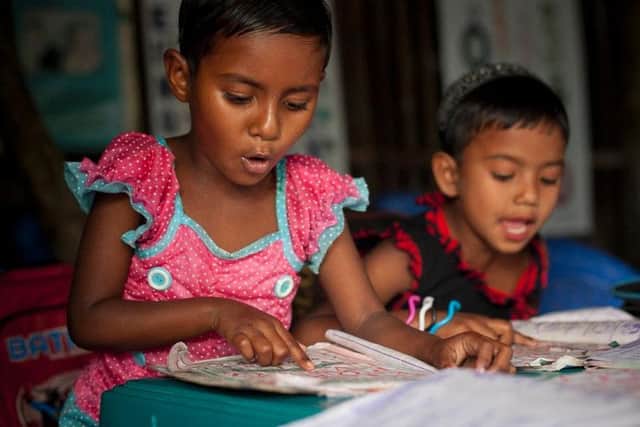Children under five in rural Bangladesh usually have nowhere to go but the pre-school gives them safety and a head-start on their education