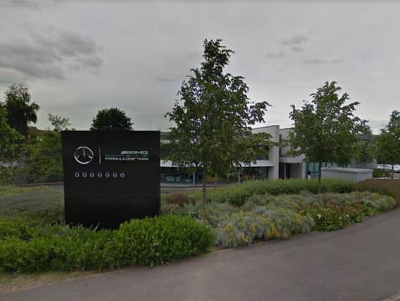 Mercedes-AMG Petronas' base in Brackley. Photo: Google