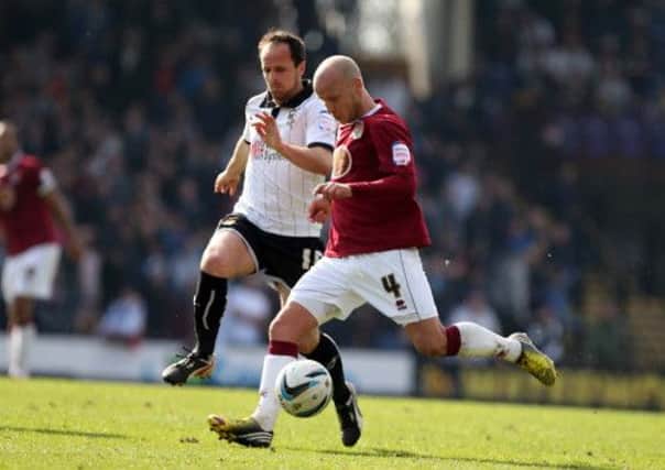 MAKING A DIFFERENCE - Luke Guttridge has been impressive since being recalled to the Cobblers starting line-up